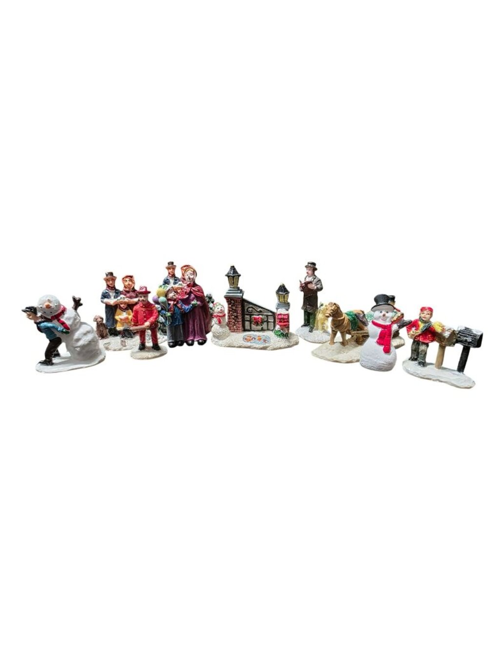 Vintage Miniature Christmas Village Figurines Mixed Lot
